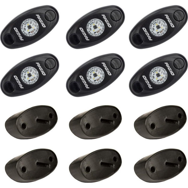 RIGID Industries Rock Light Kit – 6 Light – Blue 400283