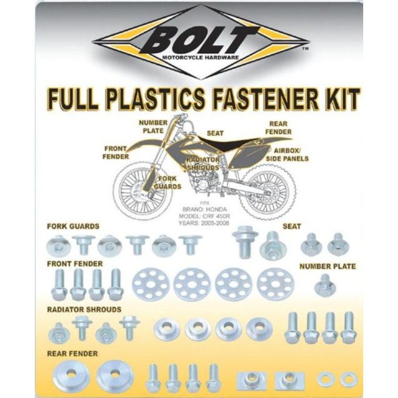 Bolt MC Hardware Full Plastic Fastener Kit SUZ-0108120