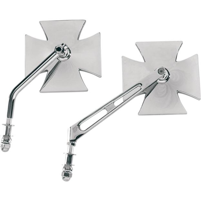 Drag Specialties Maltese Mirror – Air-Glide Stem – Chrome 60-6009-BC
