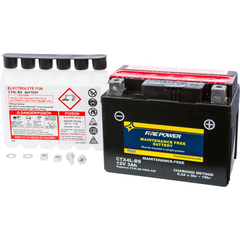 Fire Power Sealed AGM Battery CTX4L-BS