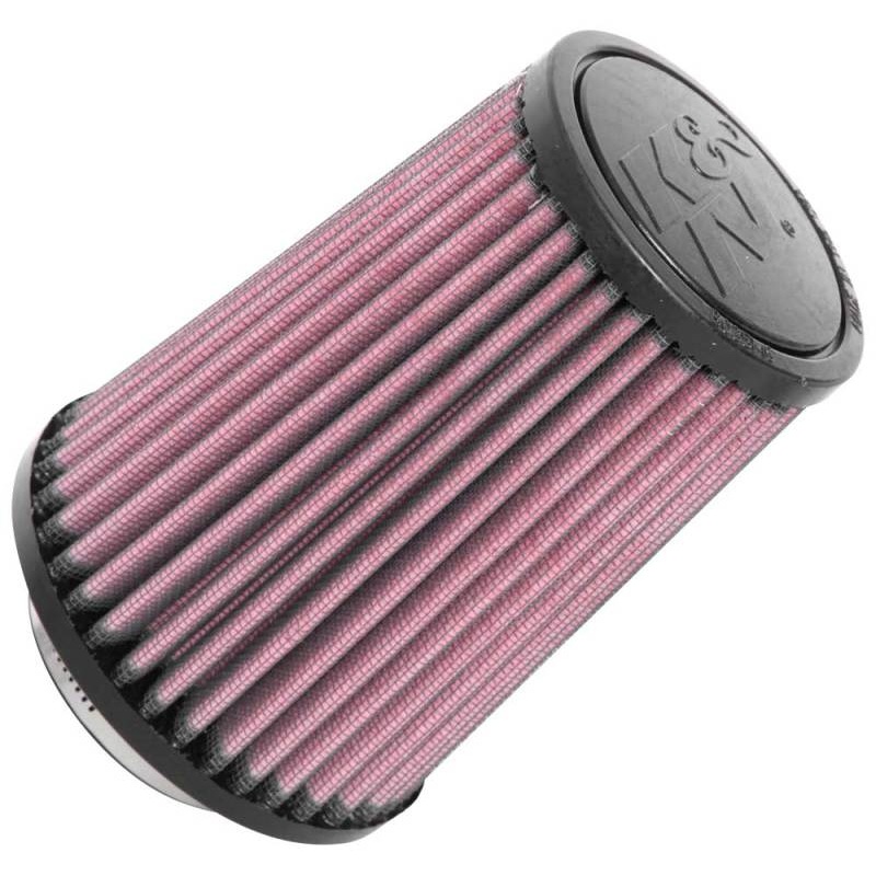 K&N Universal Rubber Filter 2-1/2in Flg / 4-1/2in OD B / 3-1/2in OD T / 6in H – Black Top
