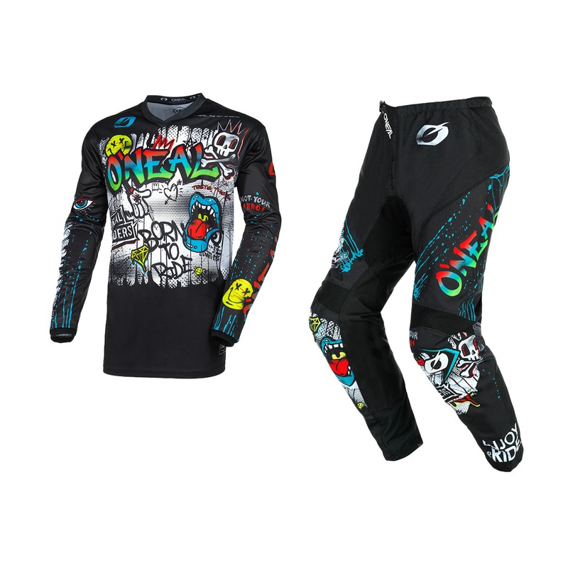 ONEAL 2026 ELEMENT RANCID GEAR SET – BLACK/WHITE