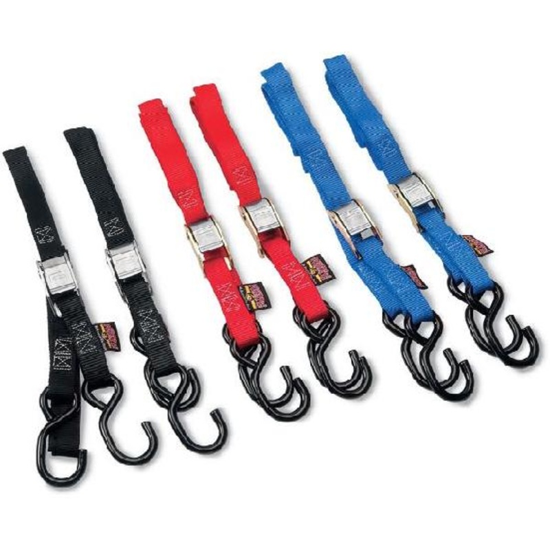 Powertye 1in. Soft-Tye Tie-Downs with Secure Hooks – Yellow 23628-S