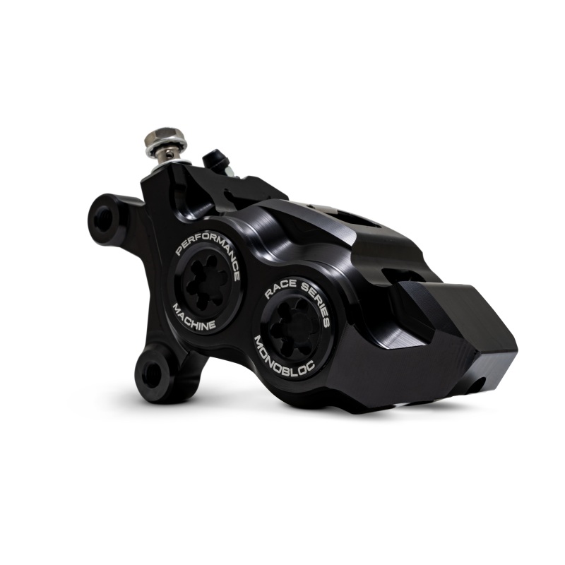 Performance Machine 08-23 FL,18-24 M8 Softail,06-17 VRod 137x4B Rce Series Monobloc Caliper Left BLK