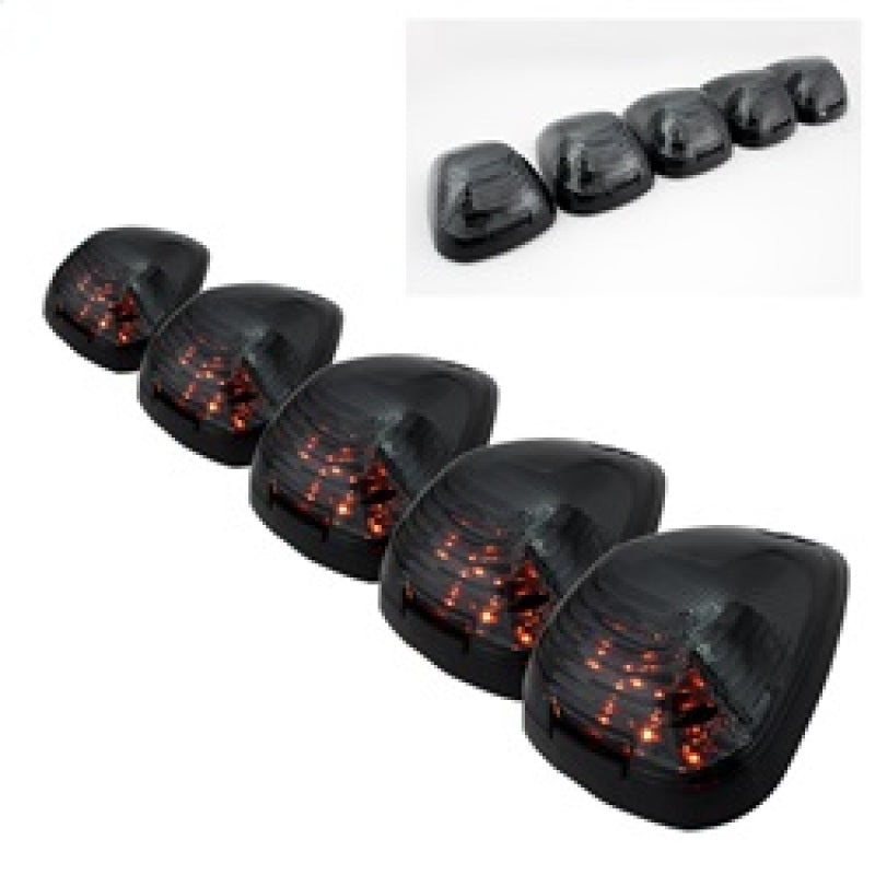xTune Ford SuperDuty F250-F250 99-15 Amber LED Cab Roof lights – Smoke ACC-LED-FDSD99-CR-SM