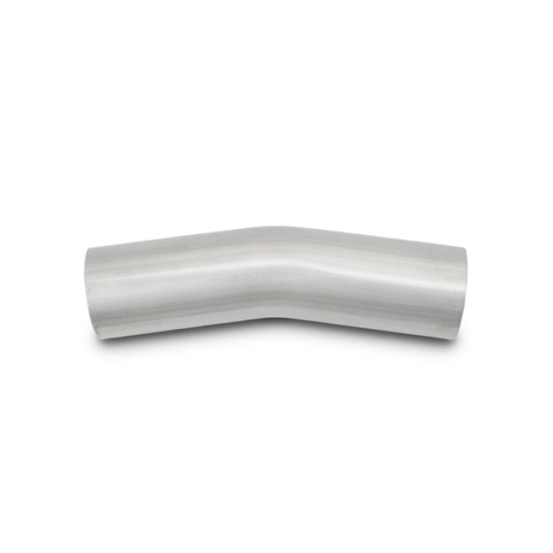 Vibrant 3.5in OD T304 SS 15 Deg Mandrel Bend 5in Leg Length (5.5in Centerline Radius)