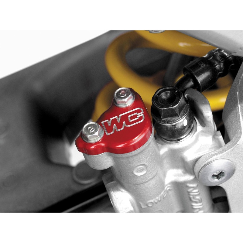 Works Connection Rear Master Cylinder Cover – Red 21-705