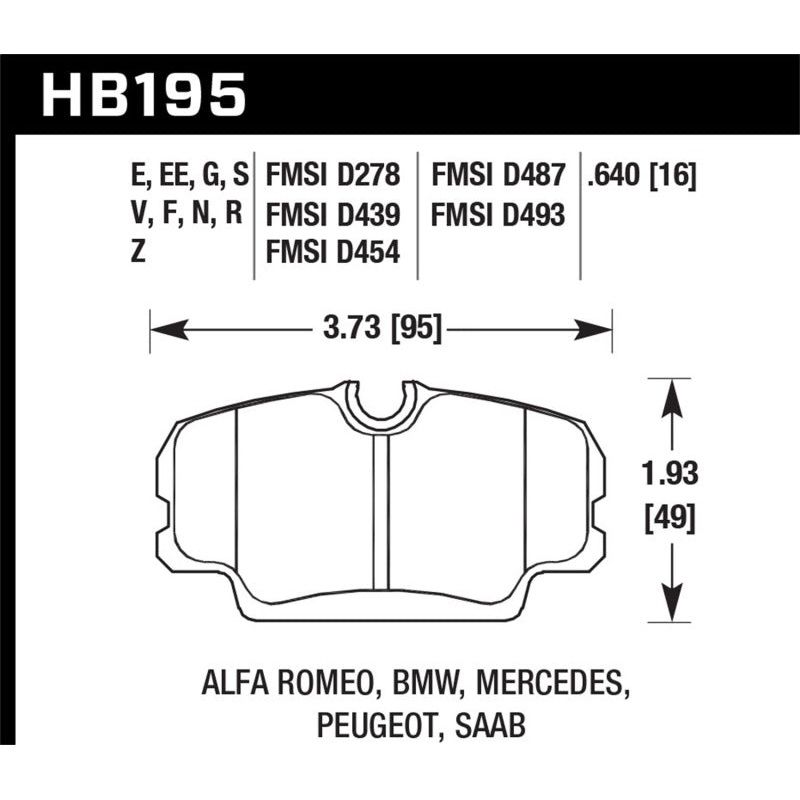 Hawk 87-91 BMW 325i DTC-70 Front Race Brake Pads
