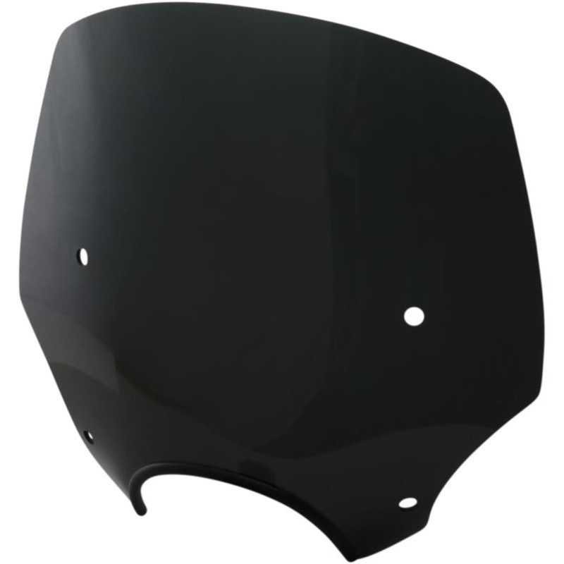 Memphis Shades El Paso Sportshield Windshield (7in. Cutout) – 15in. – Dark Black Smoke MEP5245