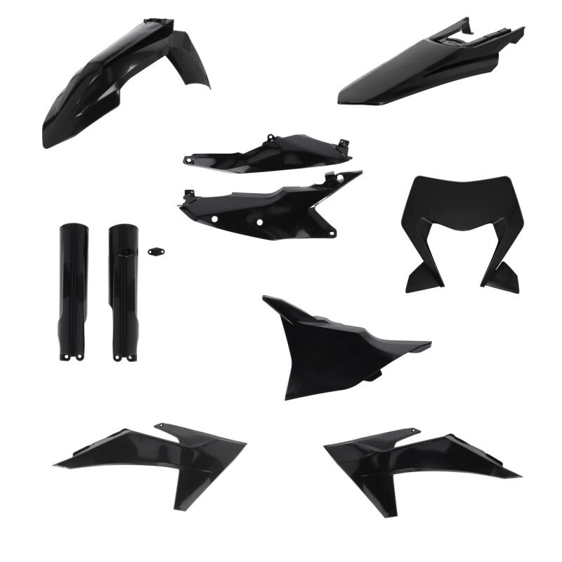 Acerbis 24+ KTM EXC/EXC-F/ XC-F/ XC-W/ XCF-W/ XW-F Full Plastic Kit – Black