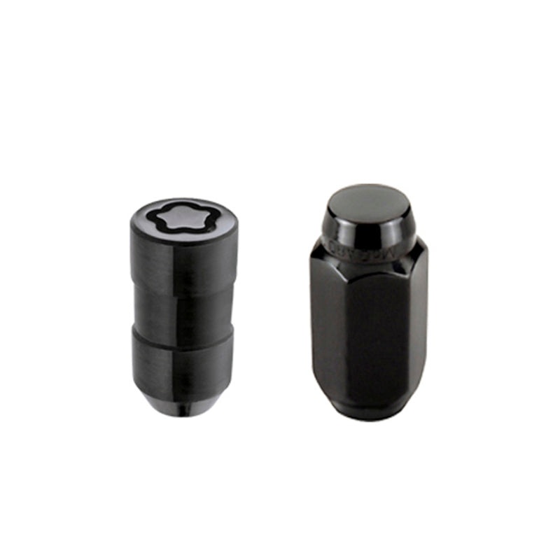 McGard 5 Lug Hex Install Kit w/Locks (Cone Seat Nut) M14X1.5 / 22mm Hex / 1.635in. Length – Black