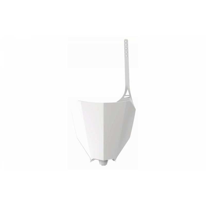 Polisport Front Number Plate – White 8667200002