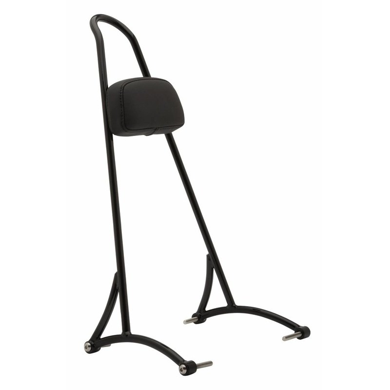 Burly Brand 750-05489 Tall Sissy Bar W/ Pad Black Dyna 06-17
