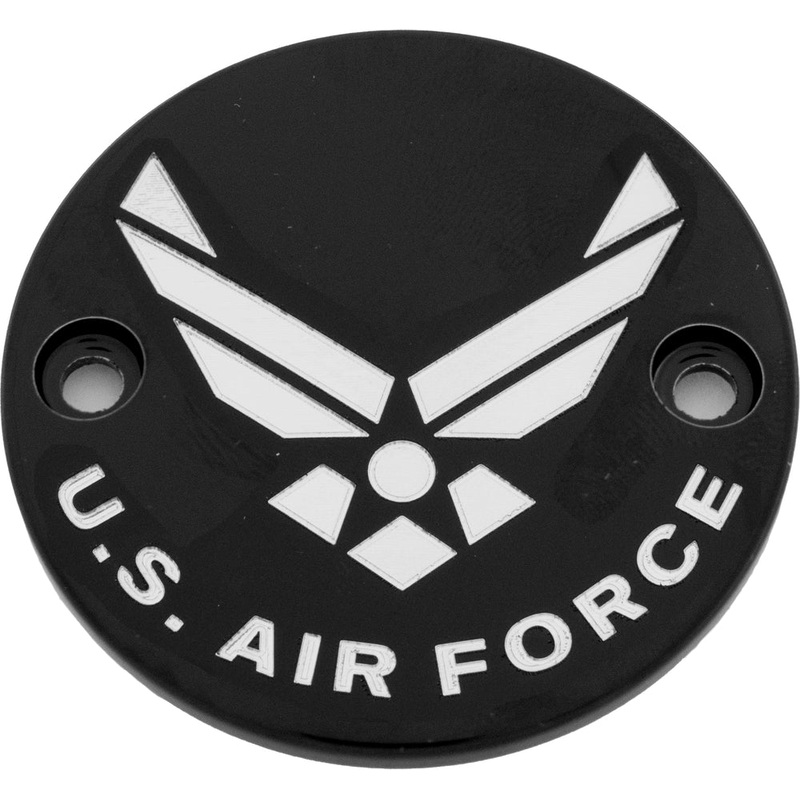Custom Engraving LTD Patriotic Points Cover for Air Force – Black – M8 AIRF04-63BG