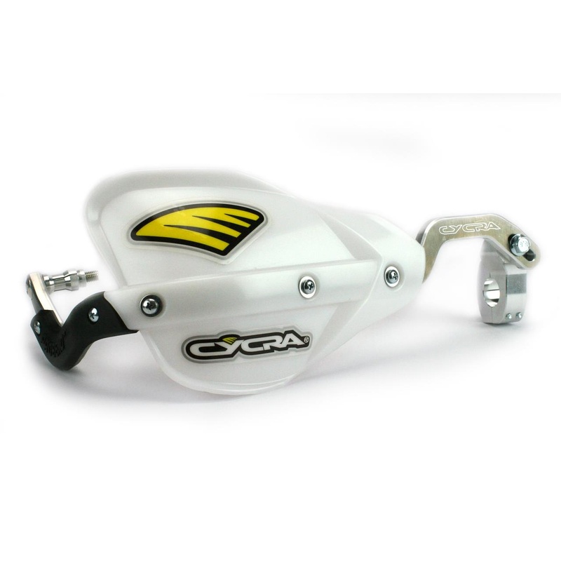 Cycra Probend CRM Racer Pack Handshield w/ Center Reach Mount – 1-1/8in. U-Clamp – Natural 1CYC-7402-02X