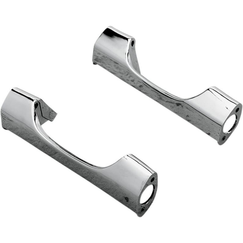 Drag Specialties 8 1/4in. Short Turn Signal Mounting Brackets – Chrome 20-0366-SC3