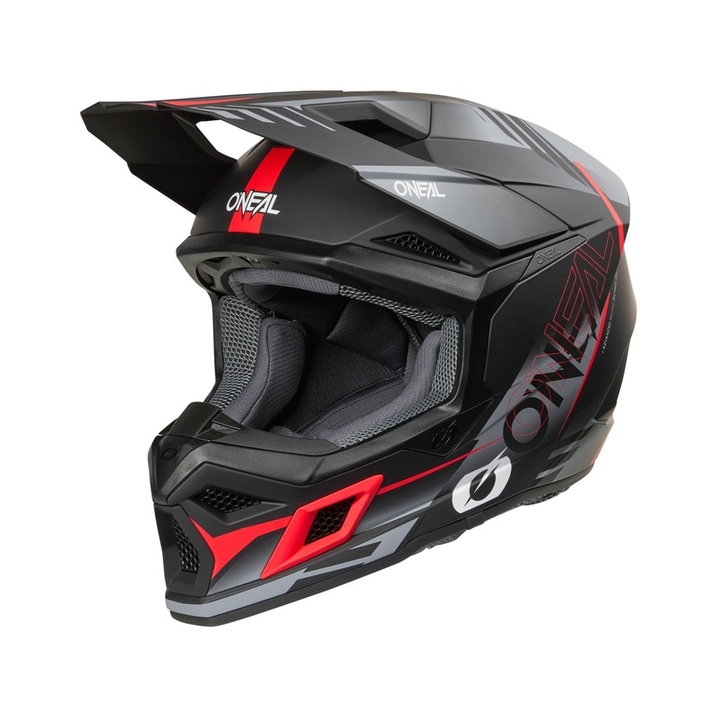 ONEAL 2026 3SRS HAZE HELMET – BLACK/GREY/RED XS