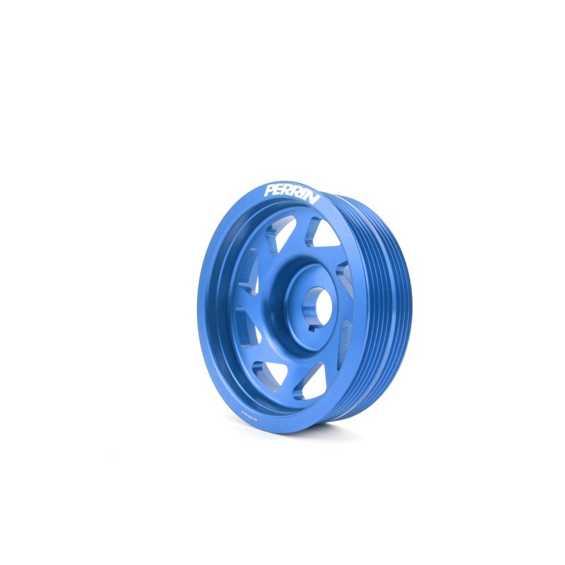 PERRIN 93-14 Subaru Impreza (Incl. 02-14 WRX) / 04-21 STI Lightened Crank Pulley – Blue