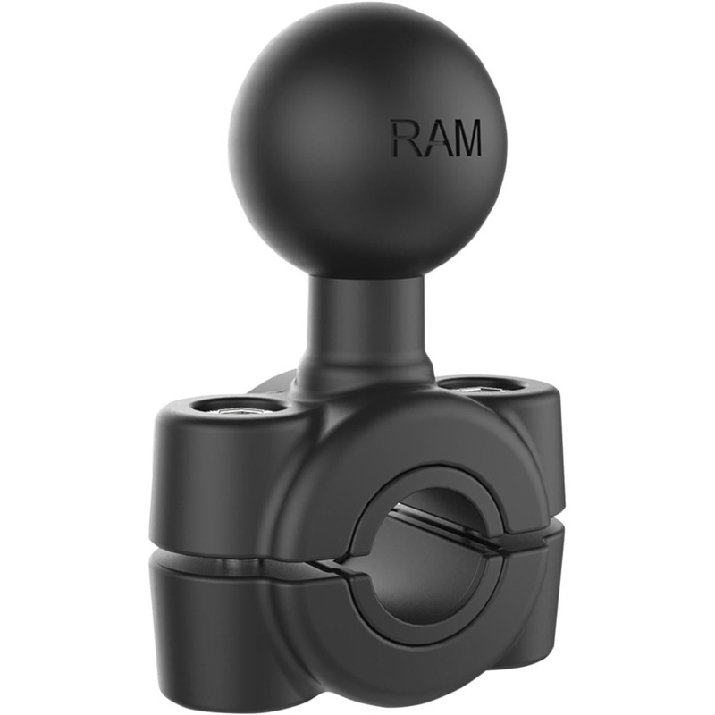 RAM Mounts Mini Rail Bases w/1in. Ball for 3/8in. to 5/8in. Diameter Rail RAM-B-408-37-62U