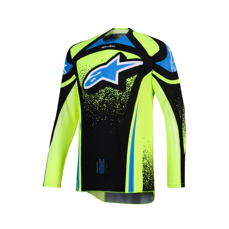 ALPINESTARS 2026 TECHSTAR NOMUR JERSEY – DARK NAVY YELLOW FLUO UCLA BLUE S