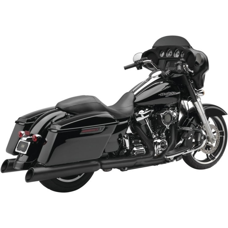 Cobra Gen 2 Neighbor Haters Slip-On Mufflers with Upper Cut – Black with/Black Tip 6289RB