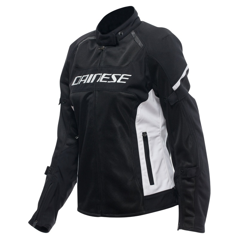 DAINESE WOMEN AIR FRAME 3 TEXTILE JACKET – BLACK/WHITE/WHITE 40