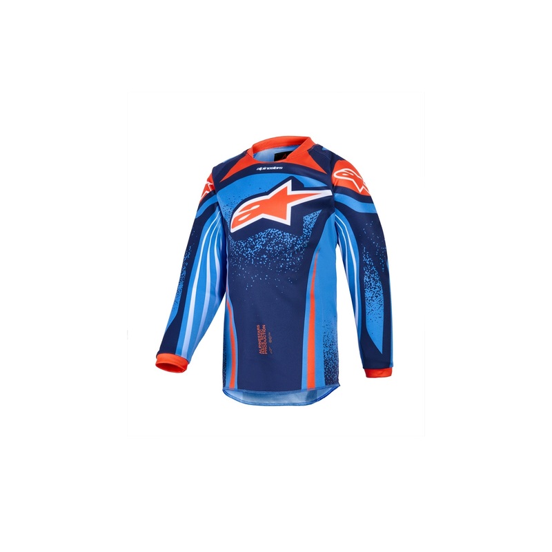 ALPINESTARS 2026 KIDS RACER NOMUR JERSEY – DARK NAVY ORANGE UCLA BLUE 2XS