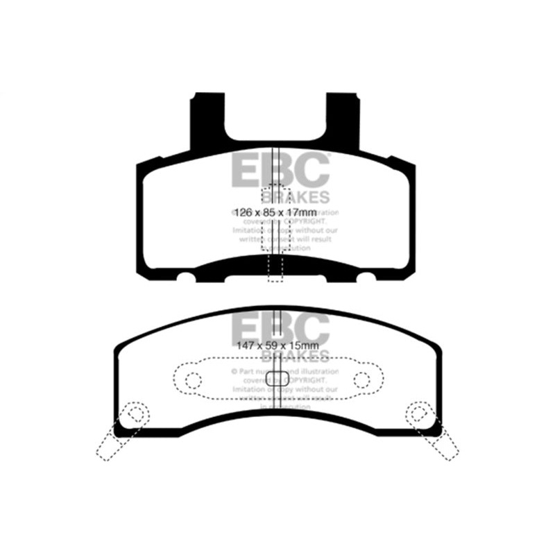 EBC 90-93 Chevrolet C20 8600 LB Yellowstuff Front Brake Pads