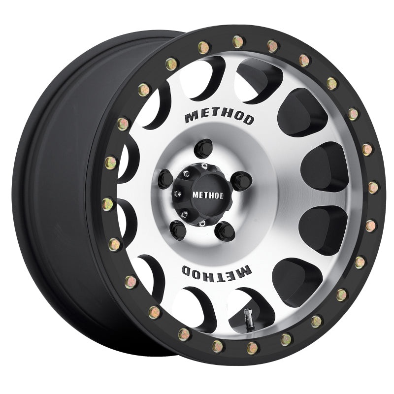 Method MR105 Beadlock 17×9 -38mm Offset 5×5 71.5mm CB Machined w/Matte Black Ring Wheel