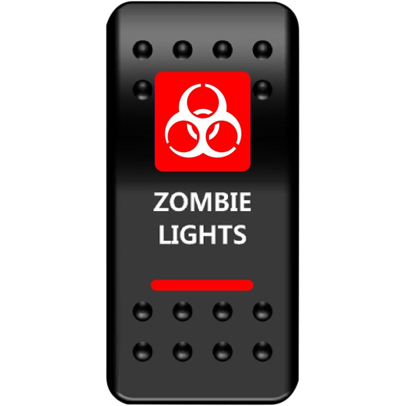 Moose Utility On/Off Rocker Switch – Zombie Lights – Red 2106-0451