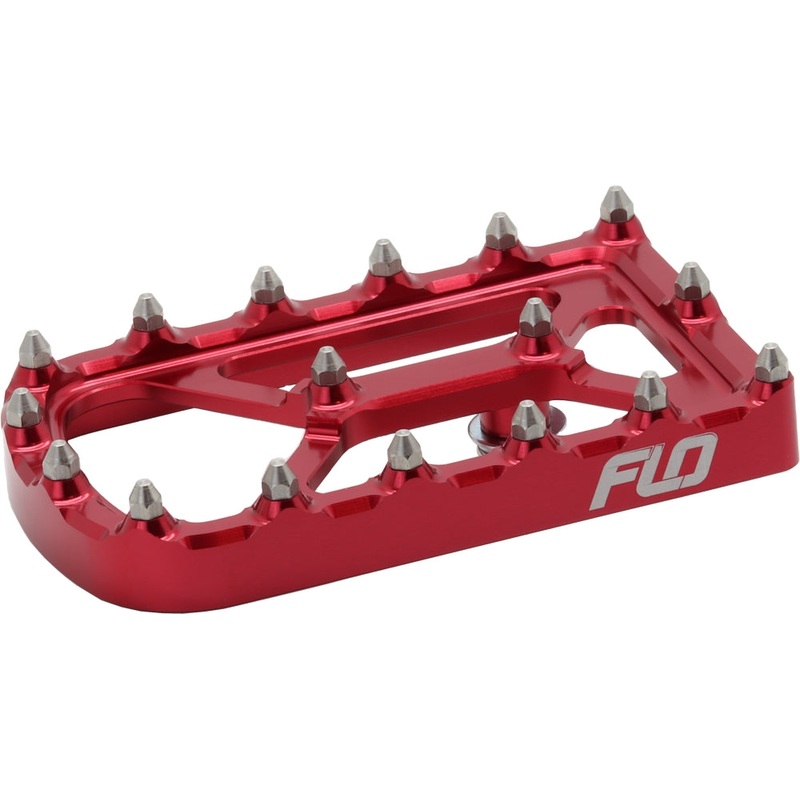 Flo Motorsports Universal Touring Brake Pedal Pad – Red HDBP-TIP R
