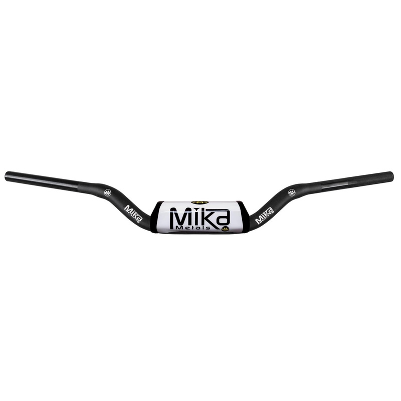 Mika Metals 1-1/8in. Raw Series Handlebar – Mini High Bend – Black MK-RA-MIH-BLACK