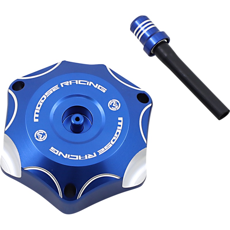 Moose Racing Colored Gas Caps – Aluminum – Blue 0703-0834