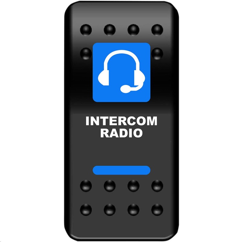 Moose Utility Intercom Rocker Switch – Blue 2106-0484