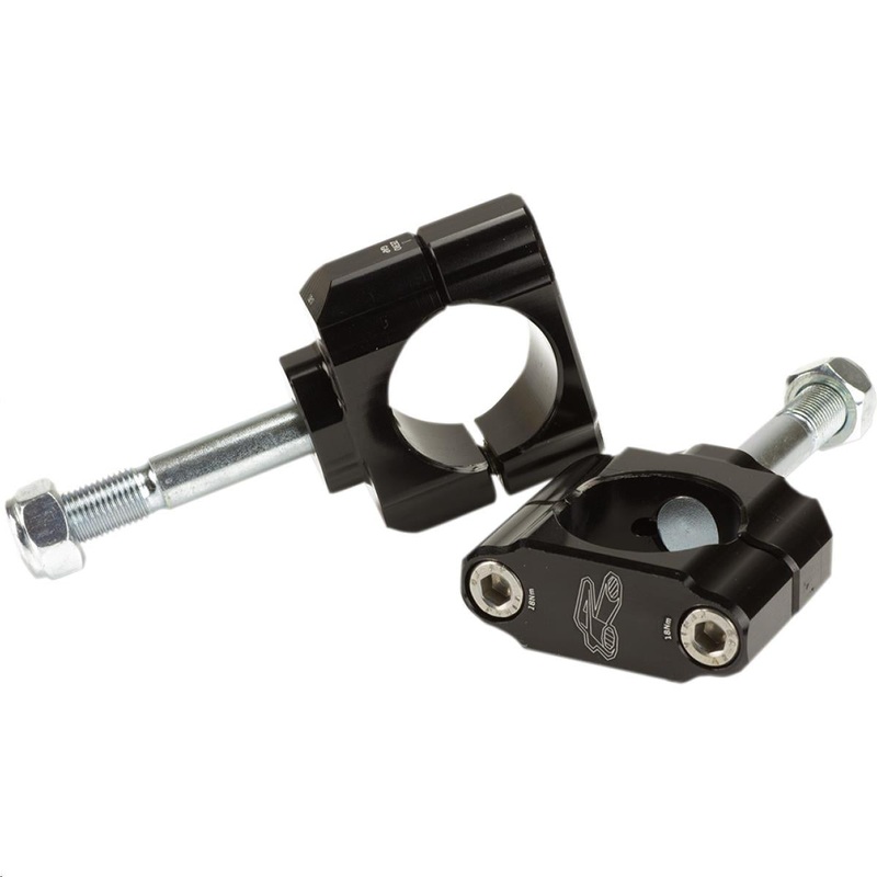 Renthal 36Tech Bar Mount Clamps – Tram Rail Style CL061