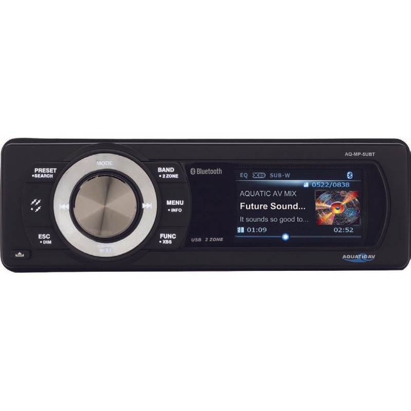 Aquatic AV 94-1318 Bluetooth Usb/Mp3 Media Player Universal Hardwire