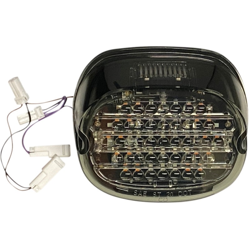 Custom Dynamics Low-Profile LED Taillights with Integrated Turn Signals – Top Window – Smoke Lens CD-INT-TL-W-S