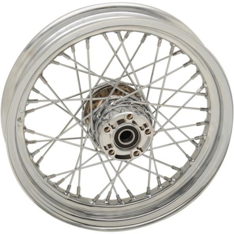 Drag Specialties Laced 40 Spoke Rear Wheel – 16×3 – Chrome 0204-0520