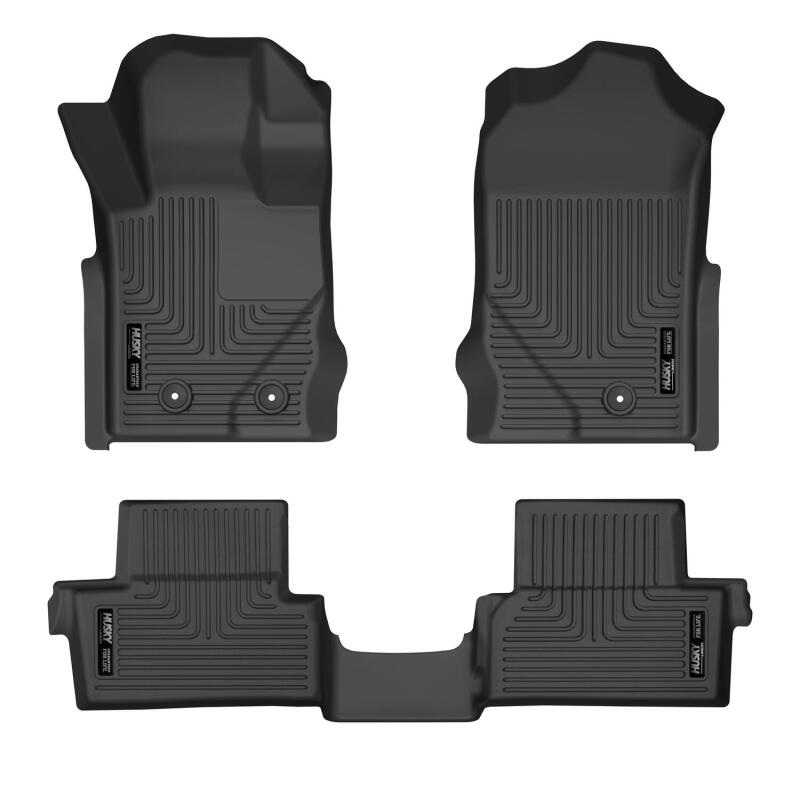 Husky Liners 2021 Ford Bronco 2 Door Weatherbeater Front & 2nd Seat Floor Liners – Black
