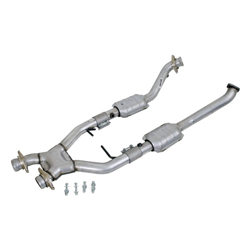 BBK 96-98 Mustang 4.6 Cobra High Flow X Pipe With Catalytic Converters – 2-1/2