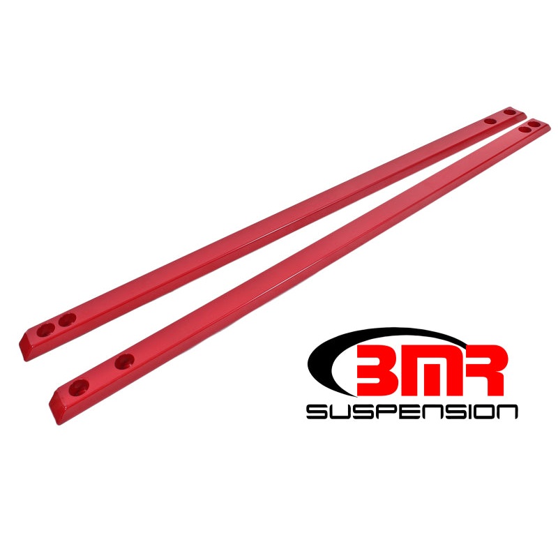 BMR 15-17 S550 Mustang Super Low Profile Chassis Jacking Rails – Red