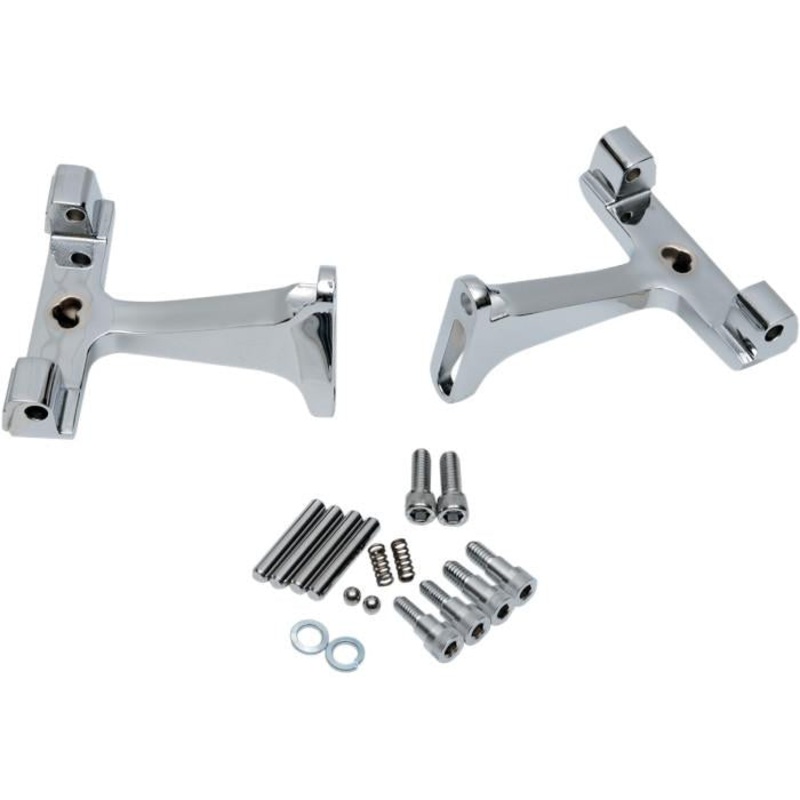 Drag Specialties Standard Passenger Floorboard Mounts – Chrome P17-0406C