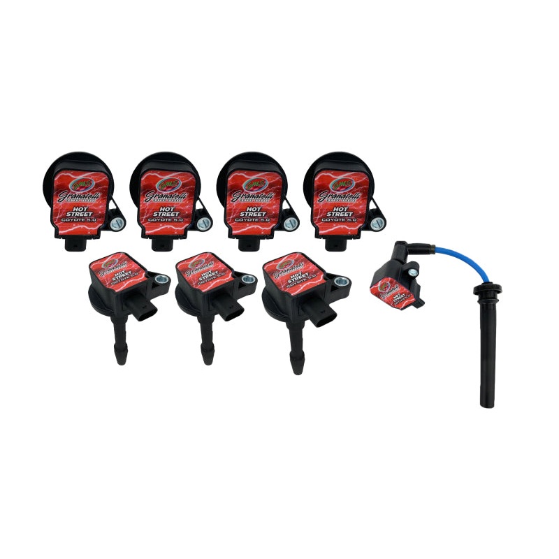 Granatelli 18-23 Ford 5.0L 4V Hot Street Coil-On-Plug Wire Conn Kit w/Coil Packs (50K Volts)