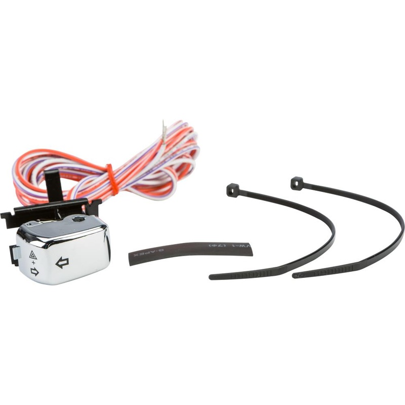 HardDrive Switch Left T/S Chrome with Black Letters 371007