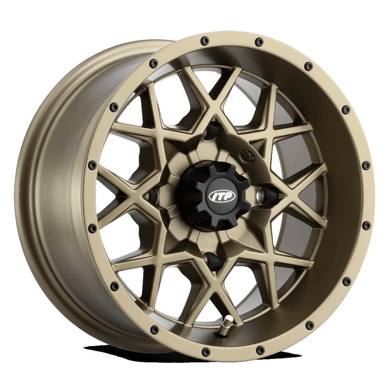 ITP Heavy-Duty Hurricane UTV Wheel – 14×7 – 4+3 Offset – 4/137 – Bronze 1428641729B