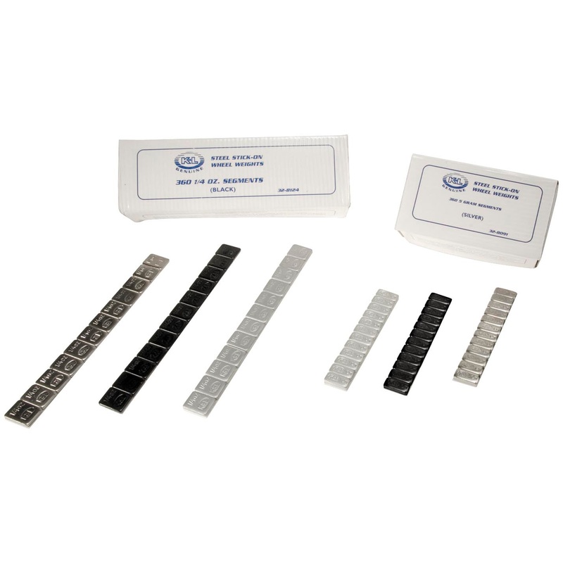 K&L Supply Steel Stick On Wheel Weights – Black – 5g. 32-3493