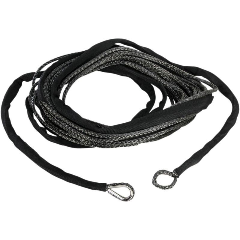 Moose Utility Synthetic Winch Cable – 1/4in. x 50ft. – Black 4505-0620