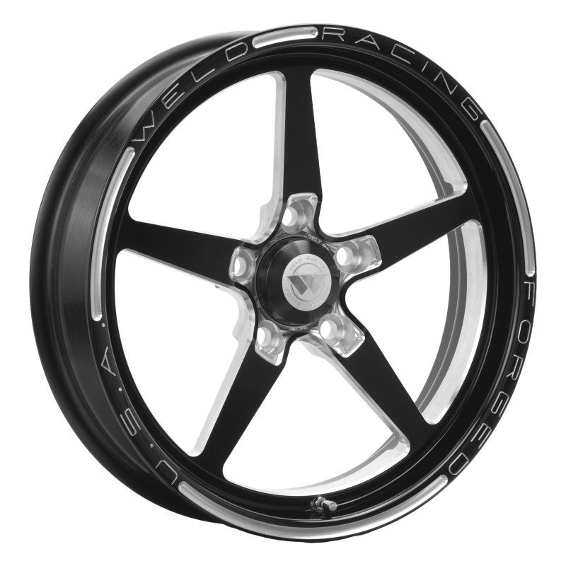 Weld Alumastar 1-Piece 17×4.5 / 5×4.5 BP / 2.25in. BS Black Wheel – Non-Beadlock