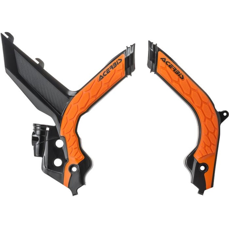 Acerbis X-Grip Frame Guards – Black/Orange 2783155229