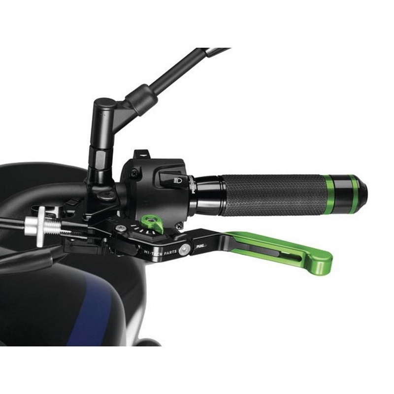 PUIG 3.0 Extendable Folding Clutch Lever – Black/Green 24VNV